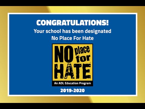 Congratulations to the No Place For Hate Class of 2020!