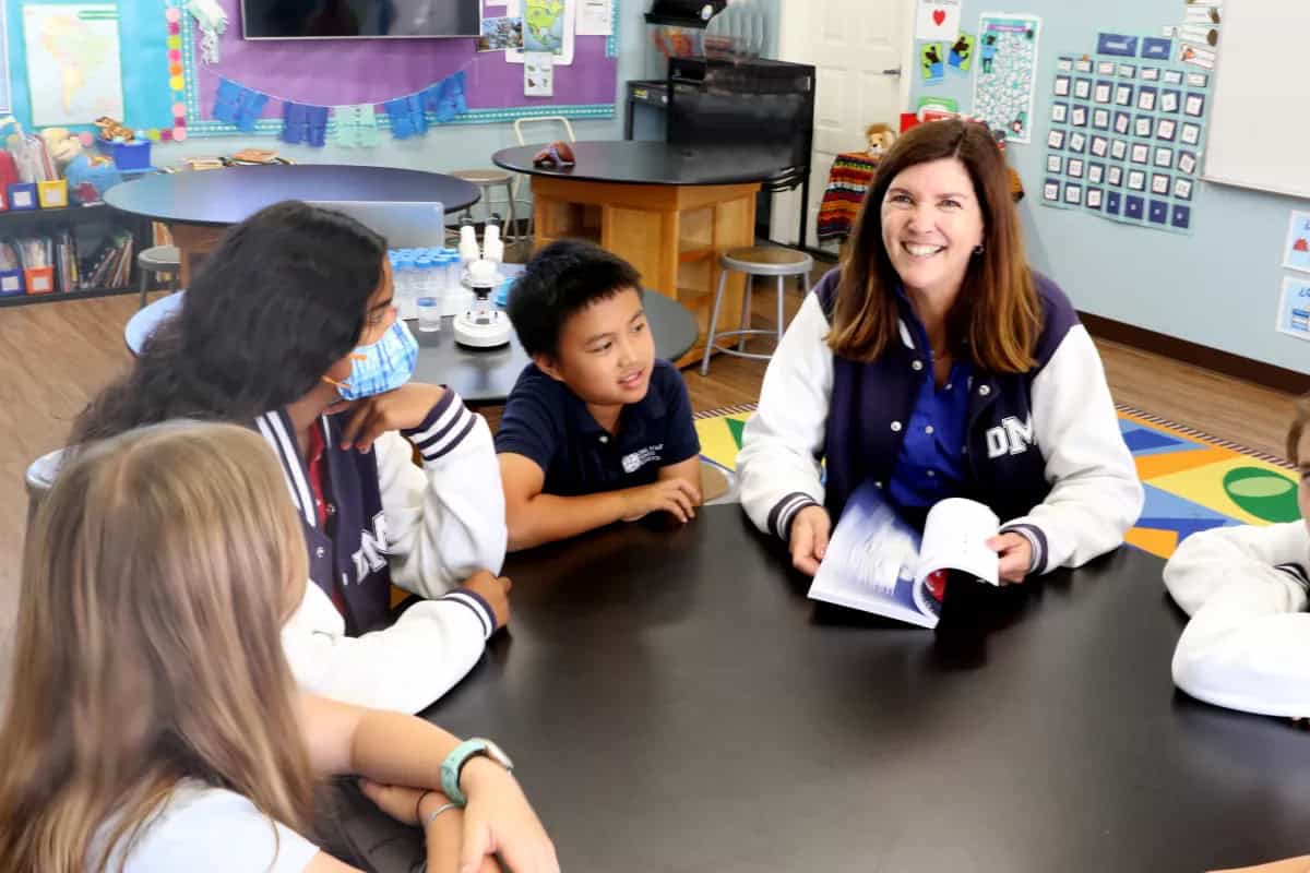 sixth graders at Del Mar Pines School read the “Seven Habits of Highly Effective Teens.