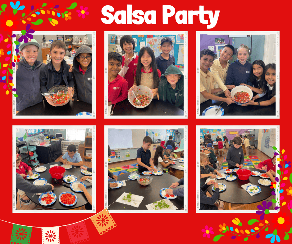 collage of DMP salsa party